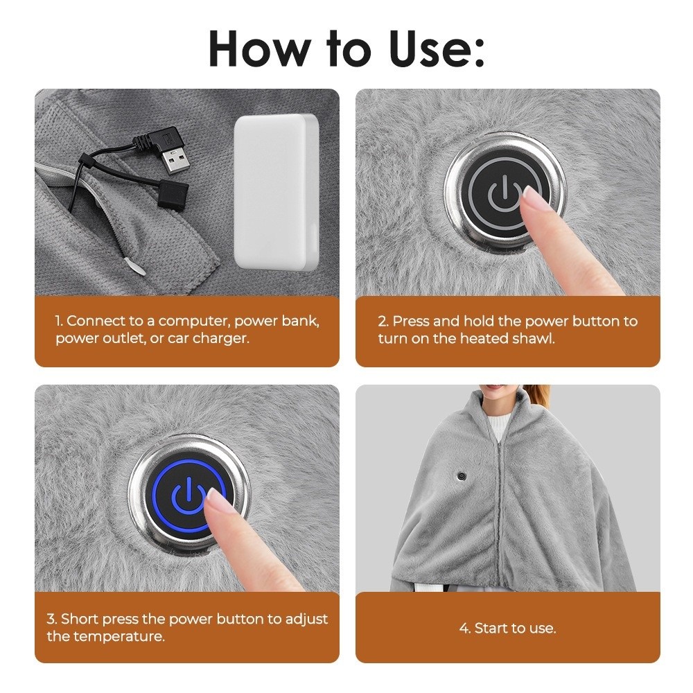 Outdoor Camping Heated Blanket - Высокое качество, носимое USB-одеяло с электрическим