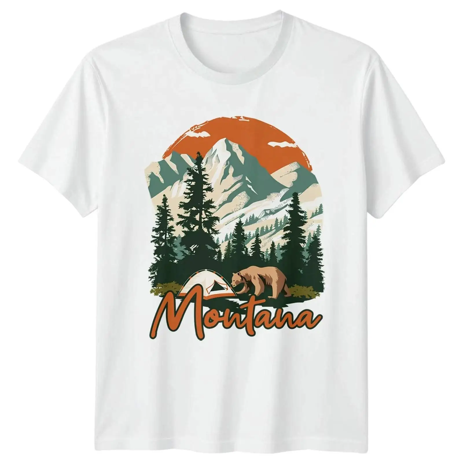 Outdoor Und Camping - Футболка для кемпинга Montana Bär, винтажная,