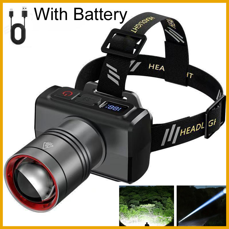 Outdoor Camping Lantern - Налобный фонарь LED 2026 с датчиком