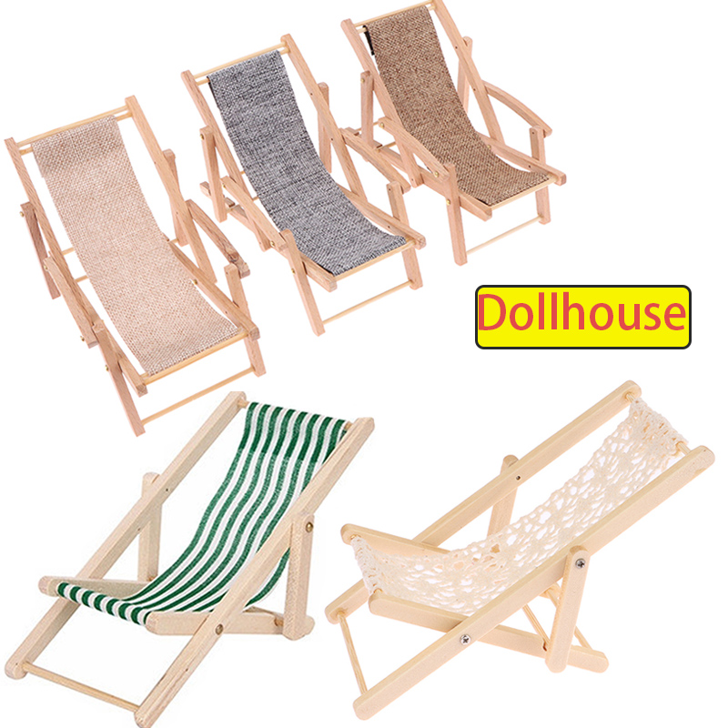 Folding Chair - 1 шт. 1/12 кукольный домик, складной
