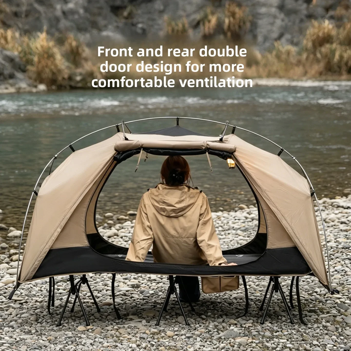 Outdoor Camping Canopy - Палатка-кровать MOUNTAINHIKER для кемпинга, легкая, водонепроницаемая,