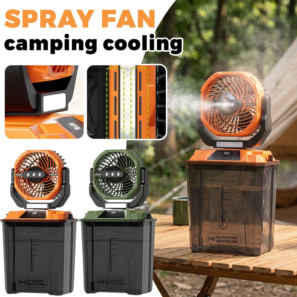 Outdoor Camping Fan - Новый уличный вентилятор-увлажнитель для кемпинга, портативный,