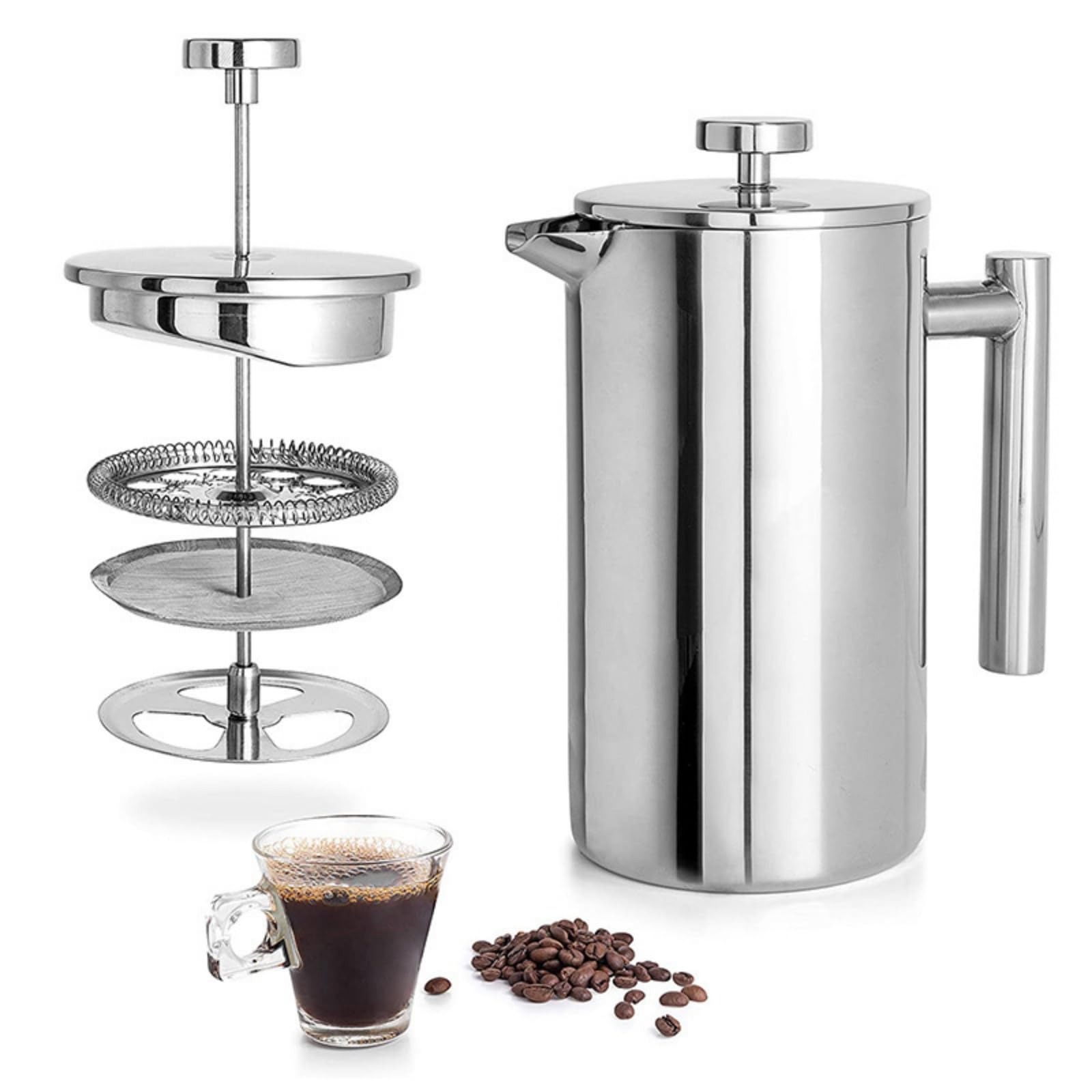 Camp Percolator Coffee - Портативный френч-пресс из нержавеющей стали с