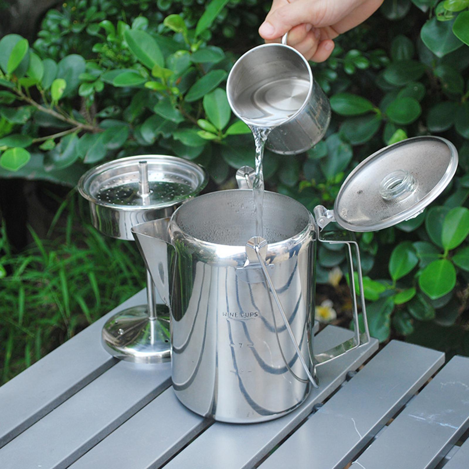 Camp Percolator Coffee - Походный кофейник-перколятор из нержавеющей стали с