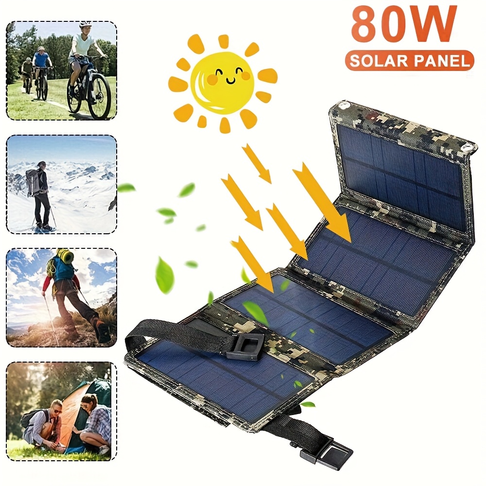 Outdoor Camping - Портативная складная солнечная панель 80 Вт