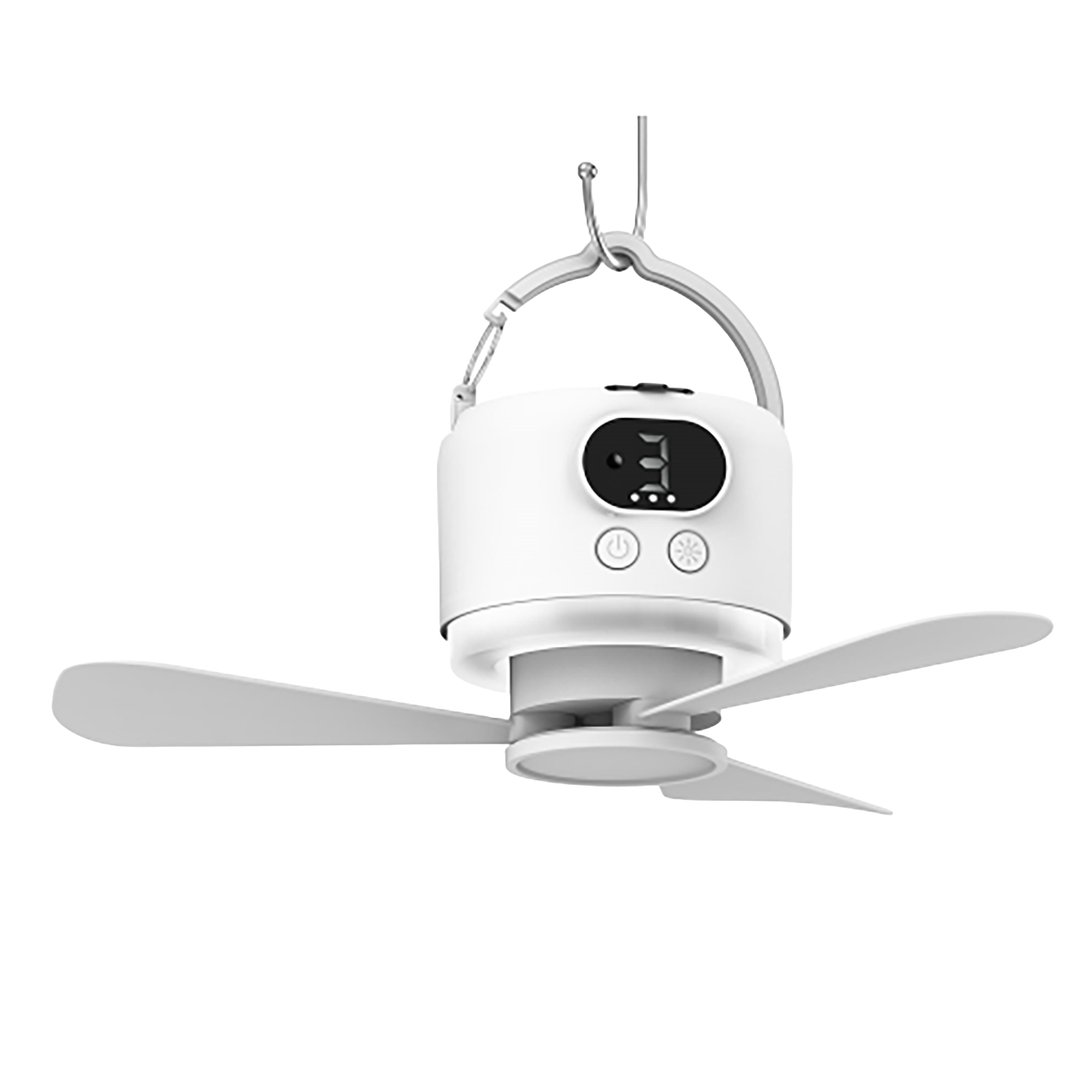 Outdoor Camping Fan - Перезаряжаемый портативный потолочный вентилятор на 10400
