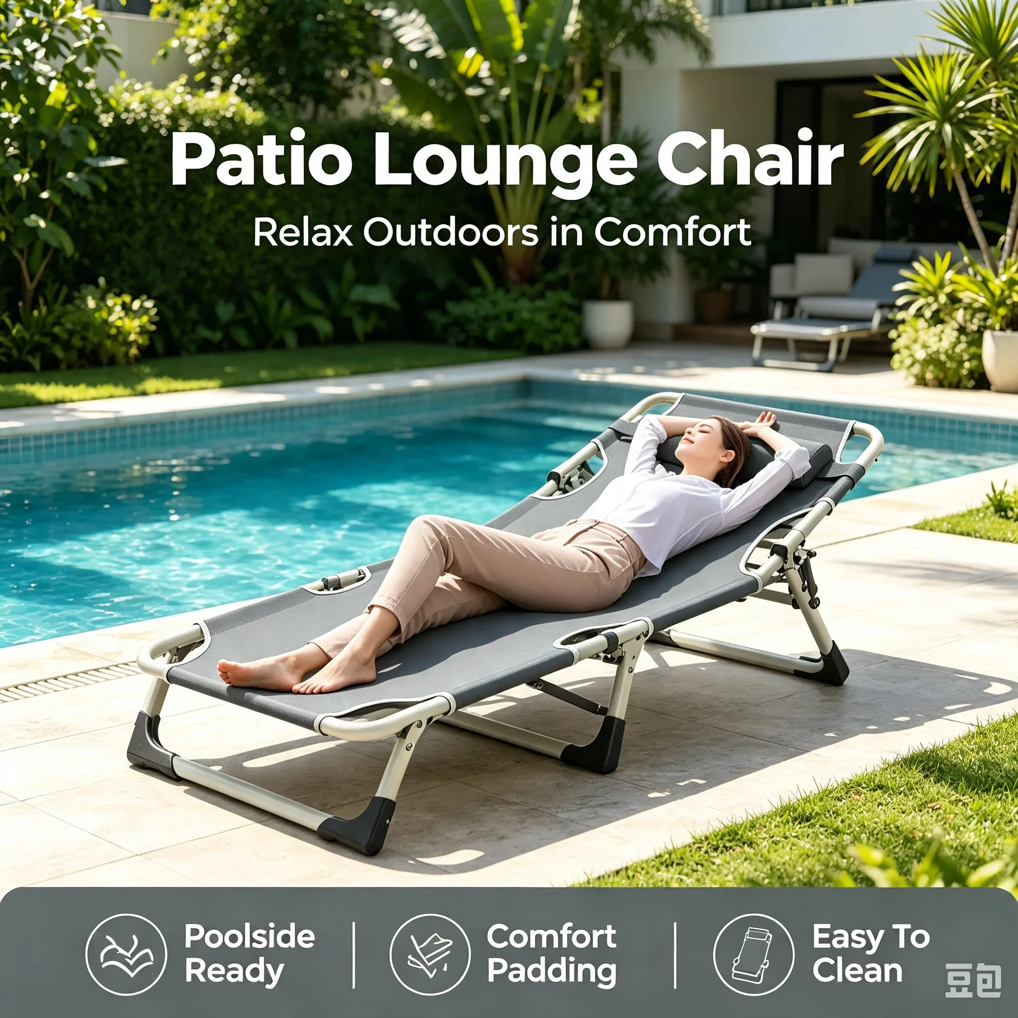 Складное кресло-шезлонг для оф – обзор и цена Outdoor Camping Lounge Chairs