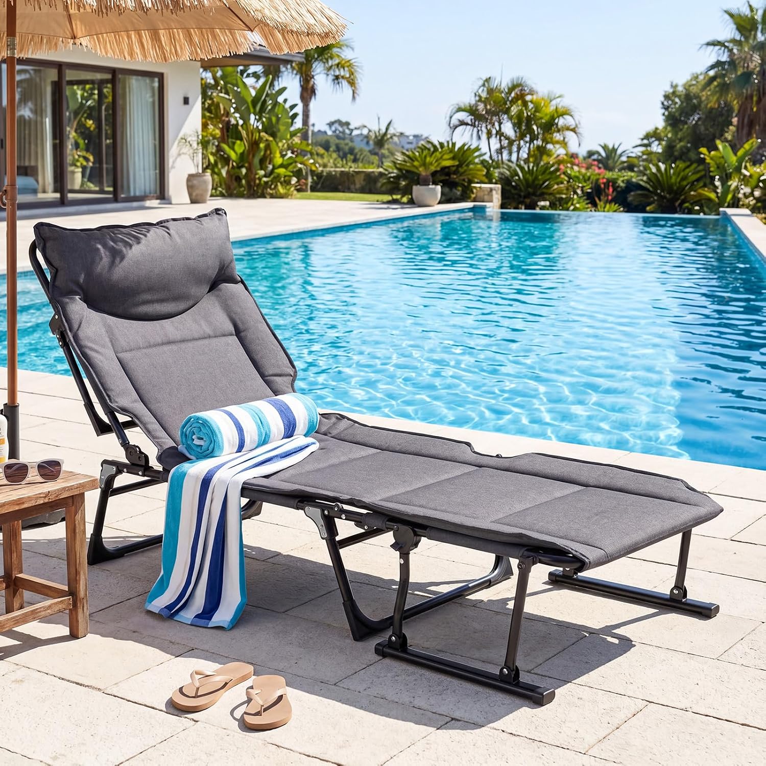 Складной шезлонг для патио, ко – обзор и цена Outdoor Camping Lounge Chairs