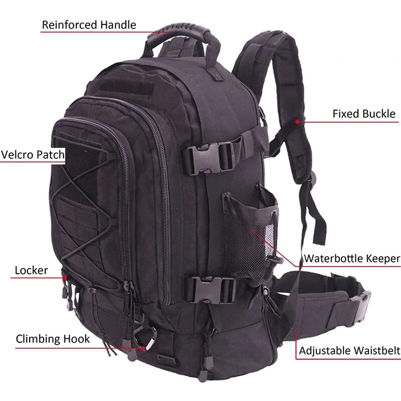 Военный рюкзак на 65 л для муж – обзор и цена Lightweight Backpack 65L