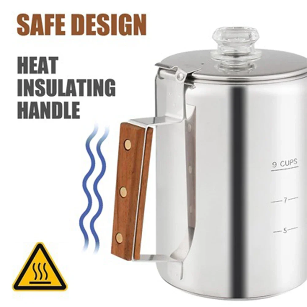 9-чашковая кофеварка, кофеварк – обзор и цена Camp Percolator Coffee