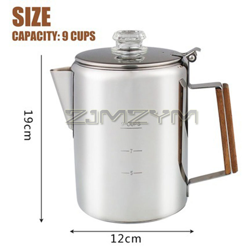 Кофеварка на 9 чашек, 1500 мл, – обзор и цена Camp Percolator Coffee