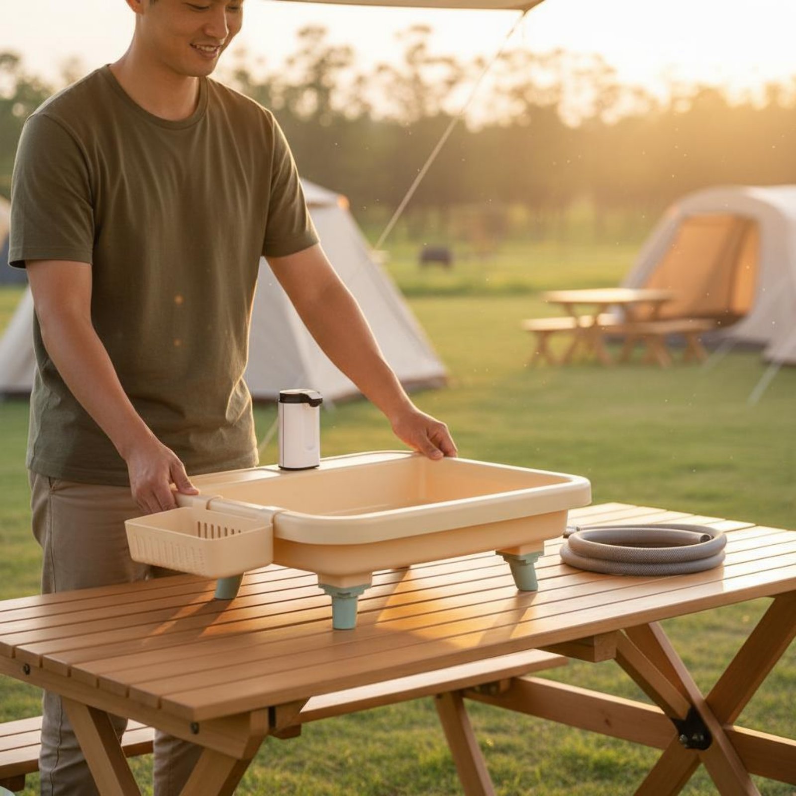 Портативная станция для мытья  – обзор и цена Outdoor Camping
