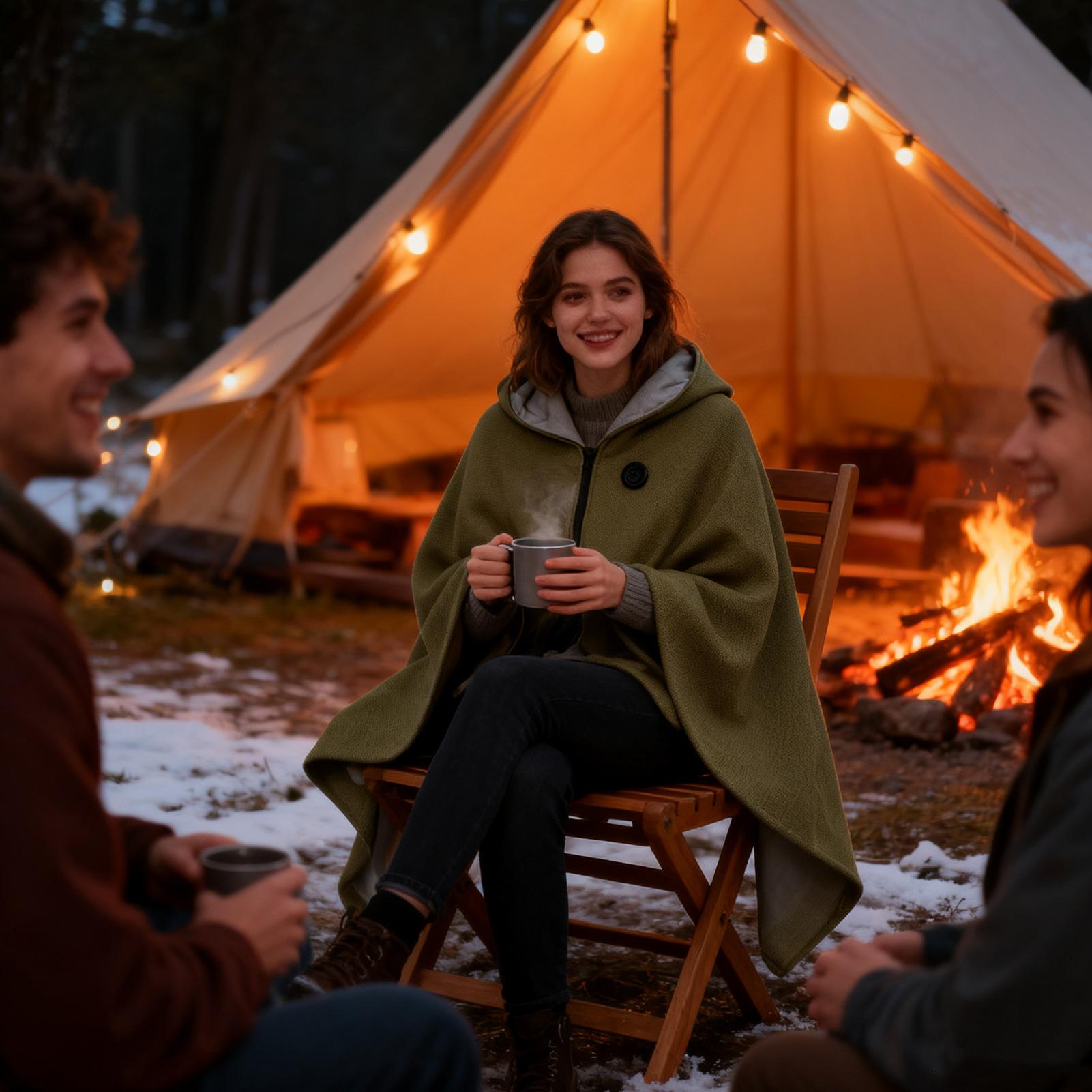 Шаль с подогревом, 3-ступенчат – обзор и цена Outdoor Camping Heated Blanket