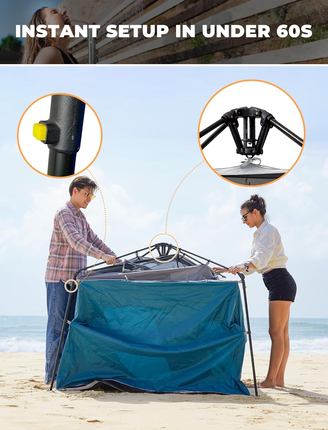 Портативная палатка для душа,  – обзор и цена Outdoor Und Camping
