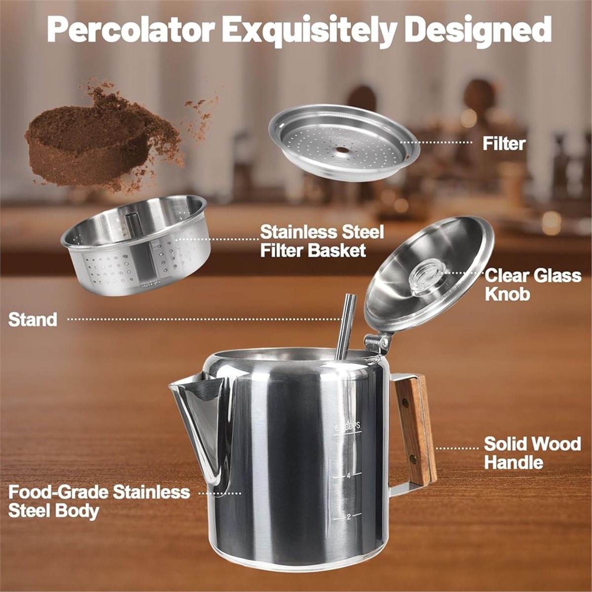 Перколятор на 6 чашек, кофейни – обзор и цена Camp Percolator Coffee